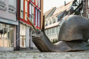 emmendingen-innenstadt-schneckenbrunnen Schneckenbrunnen in der Emmendinger Innenstadt - Ihr Immobilienmakler in Emmendingen kennt sich hier bestens aus