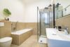 Moderne 3-Zimmer-Wohnung im Loft-Charme mit Terrasse und toller Raumhöhe – Wohnen am Kaiserstuhl! - Badewanne