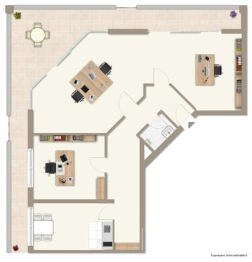 Helles Büro mit großem Balkon zu vermieten, 79312 Emmendingen, Bürohaus