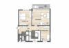 Attraktive 3-Zimmer-Wohnung mit großem Balkon in beliebter Wohnlage von Emmendingen - Grundriss