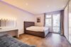 Moderne Wohnung mit Balkon und Terrasse zentral in Freiburg Rieselfeld - Schlafzimmer mit Terrassenzugang