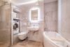 Moderne Wohnung mit Balkon und Terrasse zentral in Freiburg Rieselfeld - Badezimmer - Badewanne