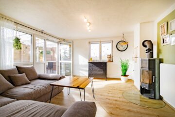 Schöne 4-Zi. mit Garten-Oase, Pool, Kamin, Klima, PV-Anlage. Modern & Naturnah., 79367 Weisweil, Erdgeschosswohnung