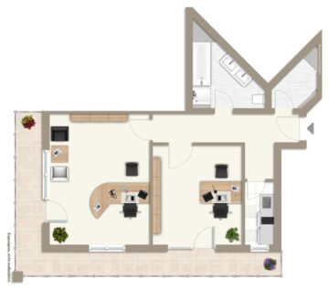 Bürofläche im Penthouse-Stil mit Elzblick in Emmendingen zu vermieten, 79312 Emmendingen, Bürohaus