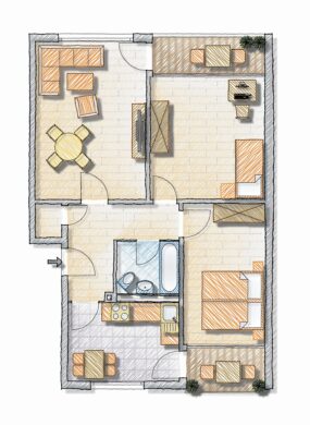 Modernisierte 3-Zimmer-Wohnung mit zwei Balkonen in beliebter Lage von Emmendingen, 79312 Emmendingen, Etagenwohnung