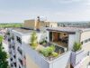Exklusives Penthouse mit großzügigen Dachterrassen, Sauna und Panoramablick über den Kaiserstuhl - Luftaufnahme Terrasse
