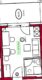 Bezugsfrei ab 01.01.2027 – Gepflegtes Apartment mit Balkon in Freiburg-Rieselfeld. - Grundriss WE 122 RFA 23